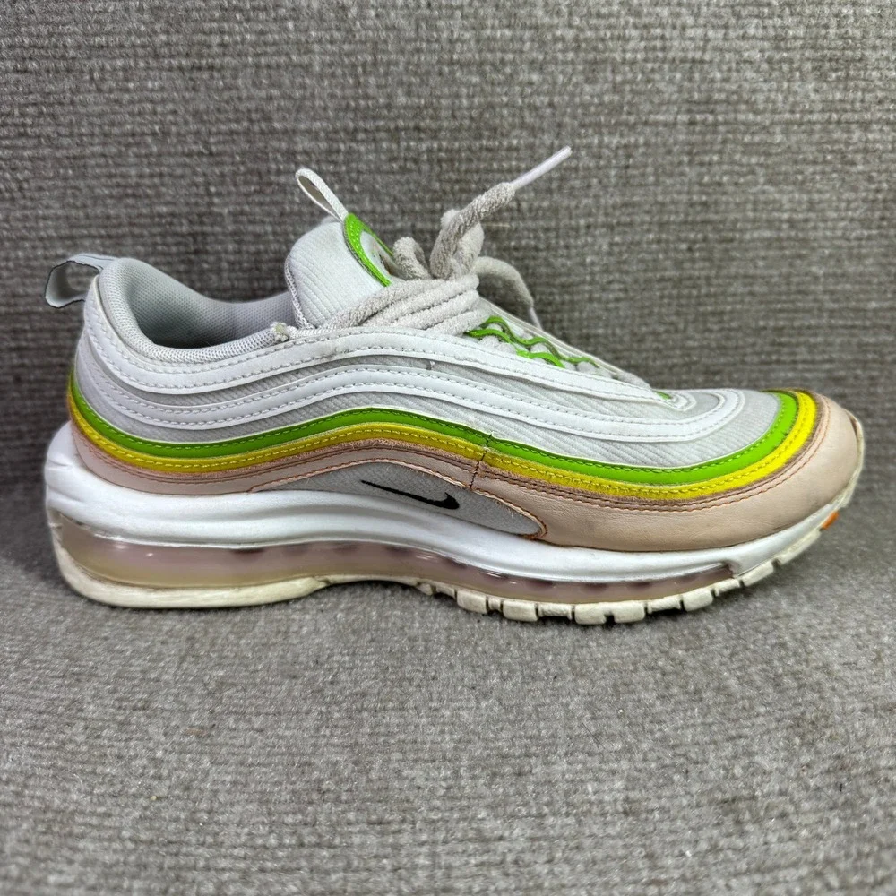 Nike Air Max 97 Womens 7.5‎ White Green Pink FD0870-100 Sneakers